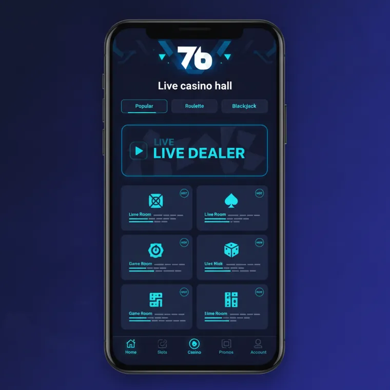 Live casino hall